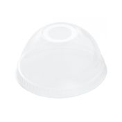 Крышка для стакана d95 мм куполообразная с отверстием, прозр., ПЭТ, 50 шт/упак "Upax-Unity" 1 000 шт/кор РОССИЯ