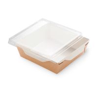 Контейнер 1200 мл, 167х167х63 мм, без окна, без крышки, крафт-бел., карт., 50 шт/упак "OSQ" OpSalad 300 шт/кор РОССИЯ OpSalad 1200