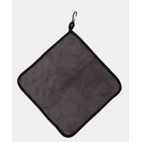 Салфетка из микрофибры 300х300 мм, с отв.для карабина, коричн., 1 шт/упак 165 шт/кор РОССИЯ