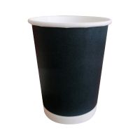 Стакан бумажный 350 мл 1 сл., d90 мм, черн., карт., 50 шт/упак 1 000 шт/кор РОССИЯ 01-135010-050/1000/15