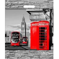 Пакет 380х450 мм, 60 мкм с проруб. ручками, диз. "Лондон Лондон", ПВД, 50 шт/упак "Тикопластик" 500 шт/кор РОССИЯ н00112287