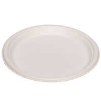 Тарелка одноразовая мелкая d180 мм, бел., целл., 50 шт/упак 600 шт/кор РОССИЯ