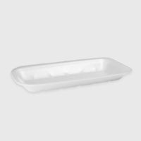 Лоток пищевой 225х100х25 мм, бел., ВПС, 480 шт/кор "Полиформ" 480 шт/упак РОССИЯ В-25/ТТ-25