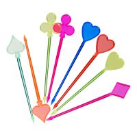 Пика 90 мм, диз. "Карты", цвет в ассорт., ПС, 35 шт/упак 50 упак/кор РОССИЯ