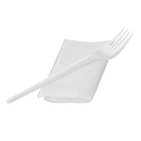 Комплект столовых приборов №2 [вил. 165 мм, бел., ПС+ салф.], 400 шт/кор 400 шт/упак РОССИЯ 501214