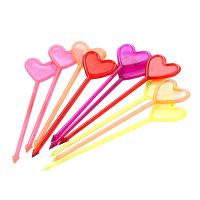 Пика 85 мм, диз. "Сердце", цвет в ассорт., ПС, 250 шт/упак 35 упак/кор РОССИЯ