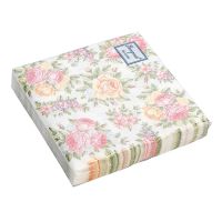 Салфетки 240х240 мм 3-сл., диз. "Поле роз", разноцв., бум., 25 шт/упак "Bouquet" 15 упак/кор РОССИЯ 37098