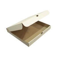 Коробка для пиццы 300х300х60 мм, бел., гофрокарт.Т-23 В, 50 шт/кор 50 шт/упак РОССИЯ