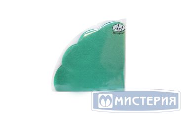 Салфетки d320 мм 3-сл., диз. "Зеленый Барокко", зел., бум., 12 шт/упак "Bouquet" 15 упак/кор РОССИЯ 37555