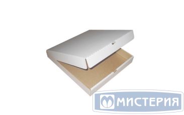 Коробка для пиццы 450х450х40 мм, бел., микрогофрокарт.Т-21/Т-11 Е, 50 шт/кор 50 шт/упак РОССИЯ