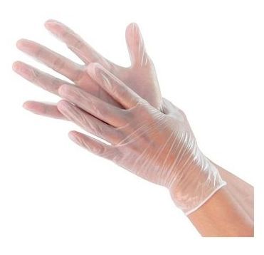 Перчатки виниловые, р-р M, неопудрен., прозр., 50 пар/упак 10 упак/кор КИТАЙ