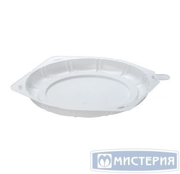 Упаковка для торта [дно] d300хh20[d265хh14] мм, бел., ПС, 180 шт/кор "Комус" 180 шт/упак РОССИЯ Т-226Д