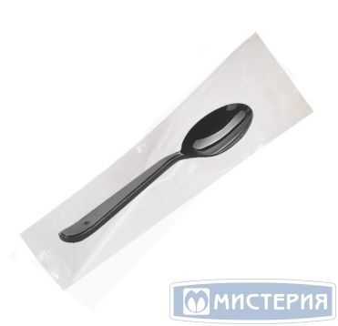 Комплект столовых приборов №1 [лож.ст. Кристалл 180 мм, черн., ПС], 300 шт/кор 300 шт/упак РОССИЯ Н11-004