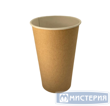 Стакан бумажный 450 мл 1 сл., d90 мм, крафт-бел., карт., 50 шт/упак 1 000 шт/кор РОССИЯ 01-145001-050/1000/15