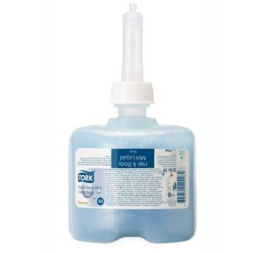 Мыло жидкое для тела и волос "Tork" Hair & Body Mini Liquid Soap, Картридж для диспенсера S2, 475 мл 8 шт/кор РОССИЯ 421602-00/420602