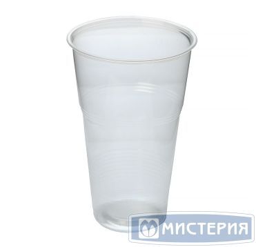 Стакан одноразовый 500 мл, диз. "Факел", прозр., ПП, 12 шт/упак "МИСТЕРИЯ" 180 шт/кор РОССИЯ -