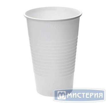 Стакан одноразовый 200 мл для холодных и горячих напитков, белый, ПП