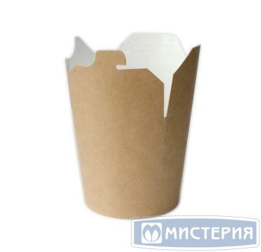 Коробка для лапши 450 мл, d103хh97 мм, крафт, карт., 50 шт/упак 500 шт/кор РОССИЯ CP(kr)-450