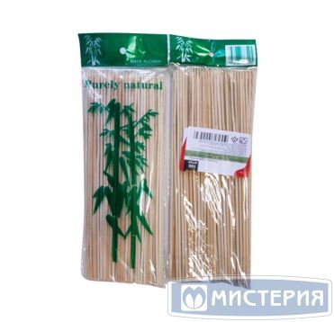 Палочки для шашлыка 300 мм, d3 мм, бамбук, 100 шт/упак 100 упак/кор КИТАЙ 60002К