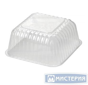 Упаковка для торта [крышка] 176х176х78[160х160х72] мм, прозр., ОПС, 600 шт/кор "Комус" 600 шт/упак РОССИЯ Т-150К