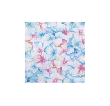 Салфетки 330х330 мм 3-сл., диз. "Акварельная гортензия", разноцв., бум., 20 шт/упак "Bouquet" 12 упак/кор РОССИЯ 57141