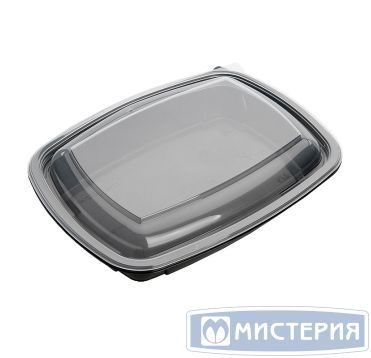 Контейнер прямоугольный, 230х170х37мм, 700мл, чёрный, ПП