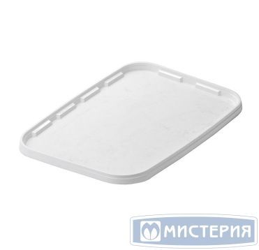 Крышка к контейнеру для пресервов [ведру] 388х283 мм, бел., ПП, 60 шт/кор "Альянсупак" 60 шт/упак БЕЛАРУСЬ КК-388*283 БЕЛ