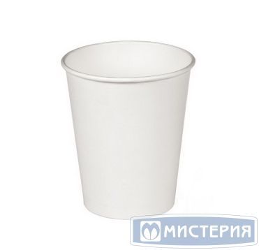 Стакан для холодных и горячих напитков, 0.25/0,275л белый, картон