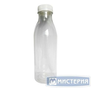 Бутылка ПЭТ 500 мл, прозр., горло d38 мм, крышка в компл., 100 шт/кор 100 шт/упак РОССИЯ №42. 0,50 BRC прозр.