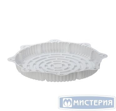 Упаковка для торта [дно] 8-угол. 223х223х19[190х190х8] мм, бел., ПС, 50 шт/кор "Комус" 50 шт/упак РОССИЯ Т-450Д