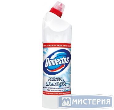 Средство для очистки сантехники "Domestos" Ультра белый, изогнутое горло, 1000 мл 12 шт/кор РОССИЯ