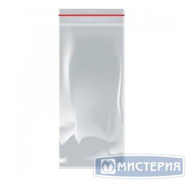 Пакет Zip-Lock 80х180 мм, прозр., ПВД, 100 шт/упак 40 упак/кор КИТАЙ