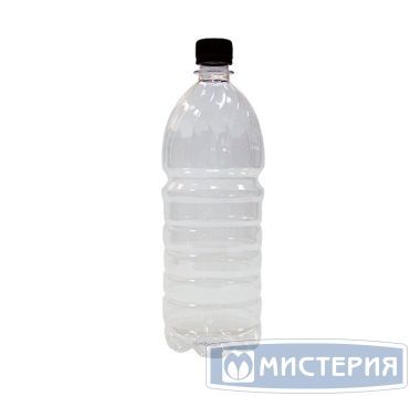 Бутылка ПЭТ 1000 мл, прозр., горло d28 мм, крышка в компл., 100 шт/кор 100 шт/упак РОССИЯ 1,00 BPF