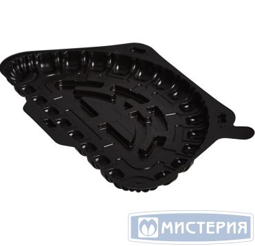 Упаковка для торта [дно] полукруг 267х159х17[230х115х13] мм, коричн., ПС, 270 шт/кор "Комус" 270 шт/упак РОССИЯ Т-105/1Д