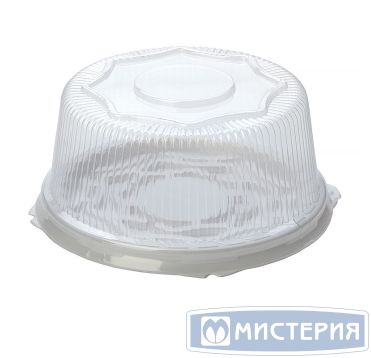 Упаковка для торта [дно] d237хh15[d182хh11] мм, бел., ПС, 200 шт/кор "Комус" 200 шт/упак РОССИЯ Т-190Д