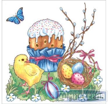 Салфетки 25х25см, 1 сл., 