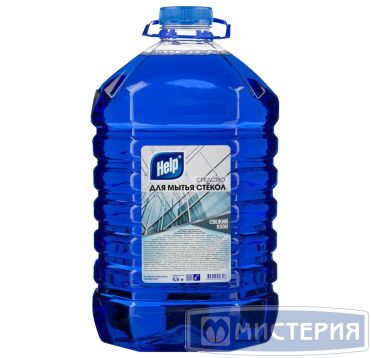 Средство для мытья стекол и зеркал "Help" Свежий озон, бутылка ПЭТ, 5000 мл 2 шт/кор РОССИЯ 1-0343