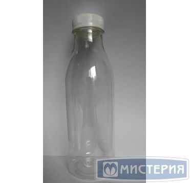 Бутылка ПЭТ 500 мл, прозр., горло d38 мм, крышка в компл., 100 шт/кор 100 шт/упак РОССИЯ 113309