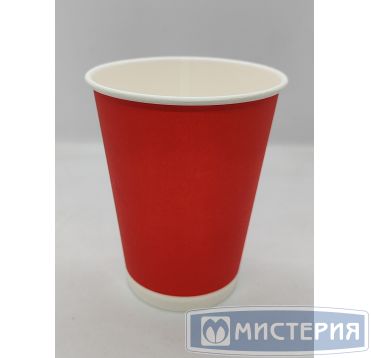 Стакан бумажный 350 мл 1 сл., d90 мм, красн., карт., 50 шт/упак 1 000 шт/кор РОССИЯ 01-135008-050/1000/15